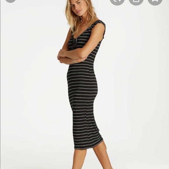 NWT. Billabong share alike stripped dress - Picture 4 of 5